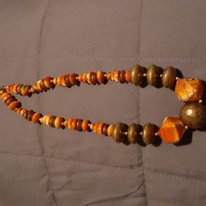 NECKLACE with multi colored beads & different sizes. 20" (L7 262)